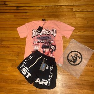 Hellstar records shorts and shirt
